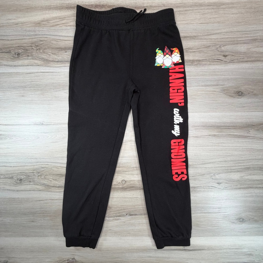 Holiday Sweater‎ Womens Black Hangin with my GNOMIES Jogger Sweatpants Size L